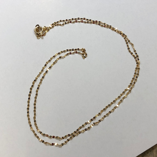 K18 50cm ペタルチェーンネックレス 18金　ゴールド K18 50cm ペタルチェーンネックレス 18金ゴールド