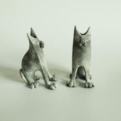 平猫/黒（中）花器 3枚目の画像