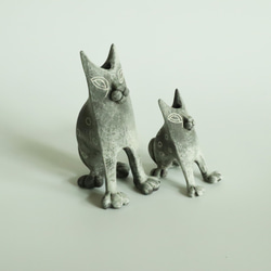 平猫/黒（中）花器 2枚目の画像