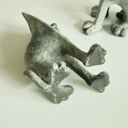 平猫/黒（中）花器 7枚目の画像