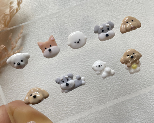 商品説明必読!!ブサカワ犬❤︎わんちゃんネイルパーツ 491e46944d182e03abd163327a61d8