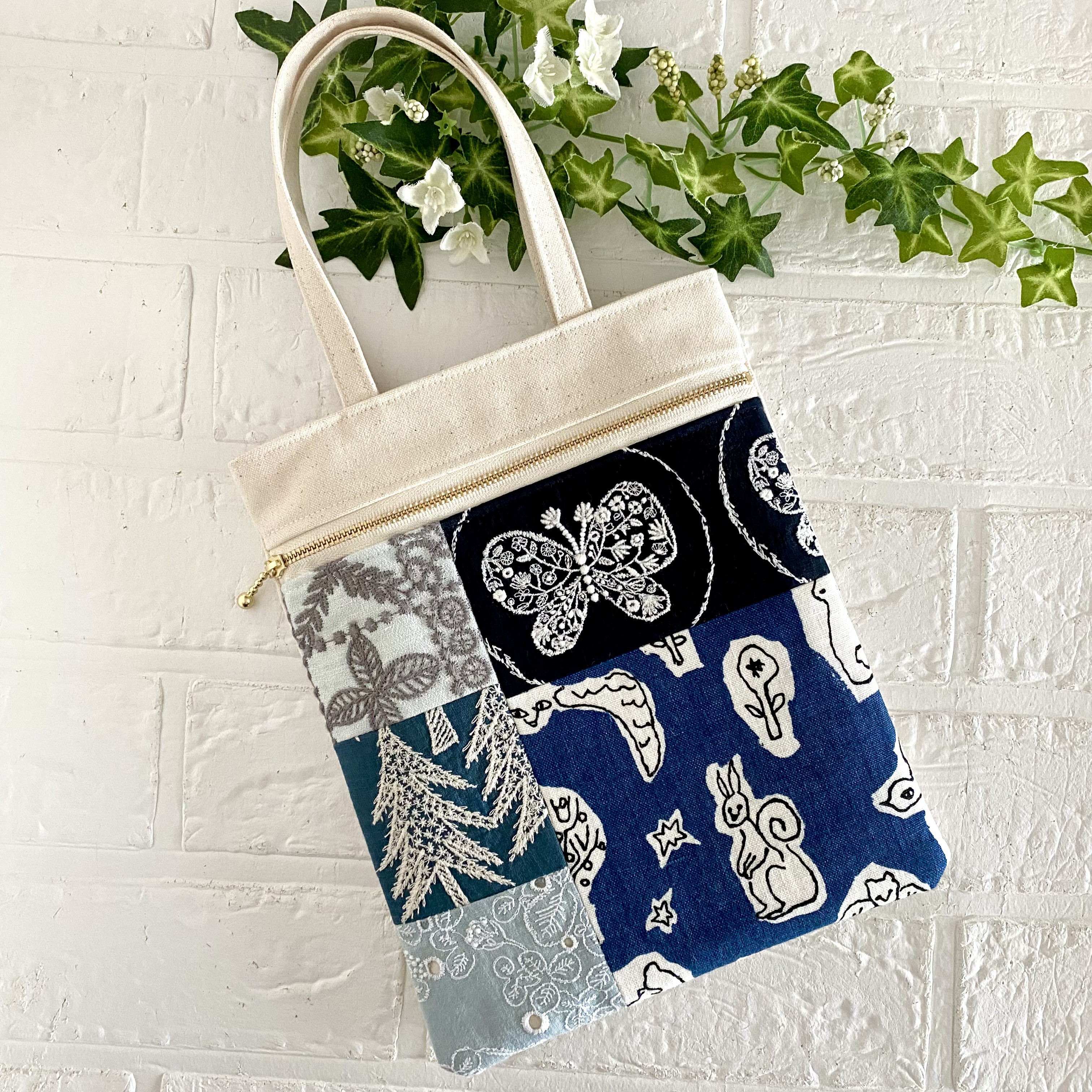 ミナペルホネン　パッチワーク　ミニバッグ　 minaperhonen