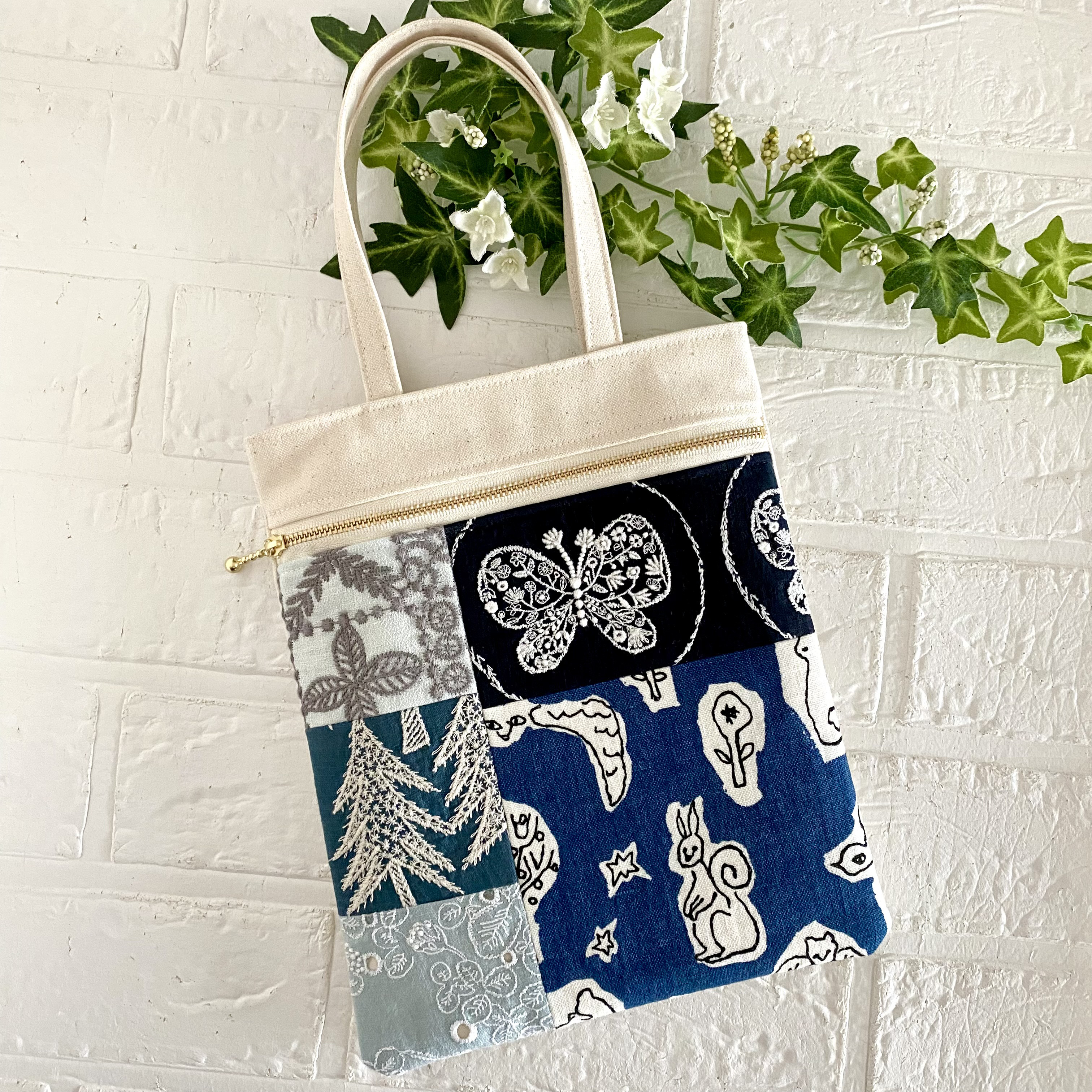 ミナペルホネン　パッチワーク　ミニバッグ　 minaperhonen