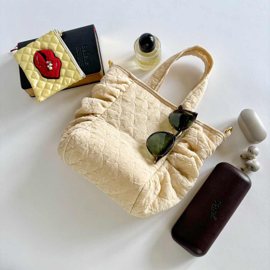 gather tote bag  mini　(beige)