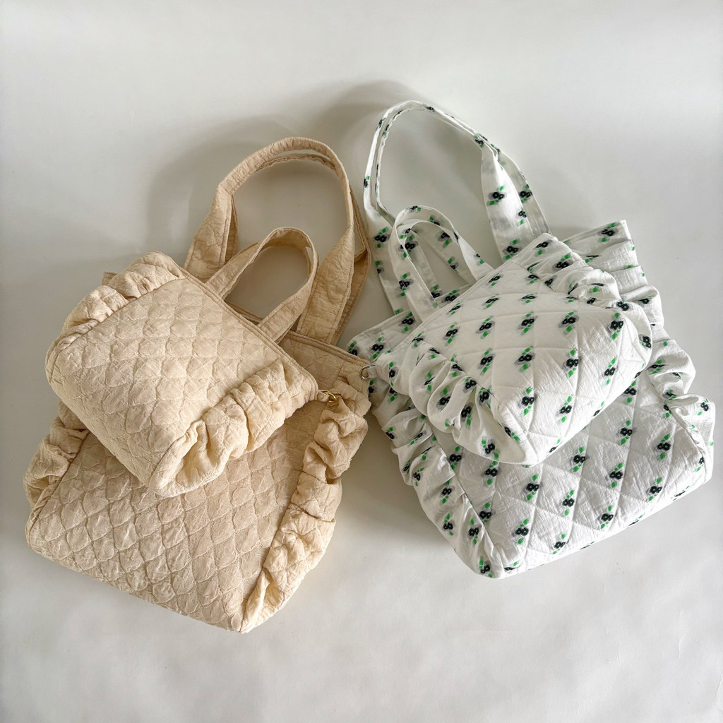 gather tote bag  mini　(beige)