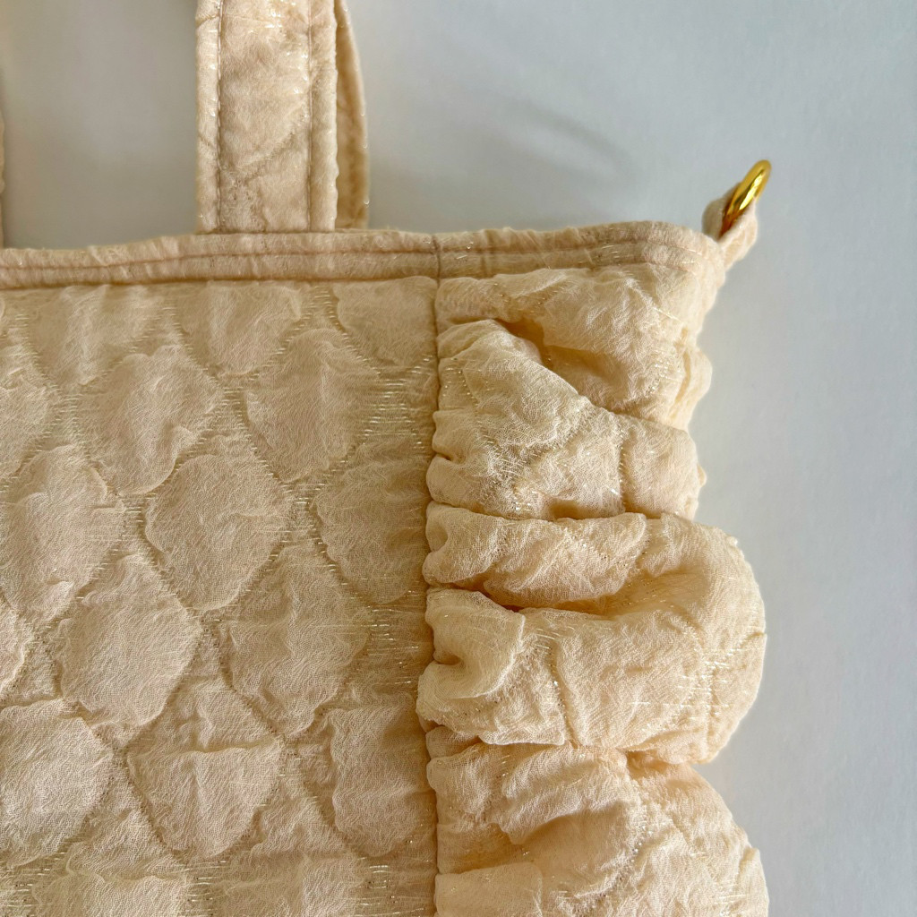 gather tote bag  mini　(beige)