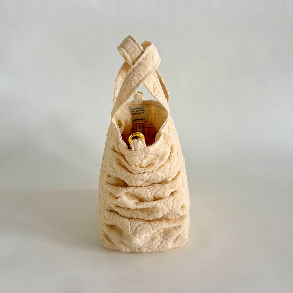 gather tote bag  mini　(beige)