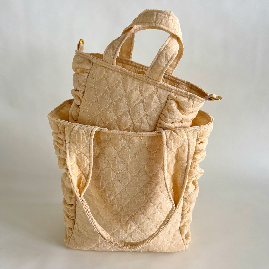gather tote bag  mini　(beige)