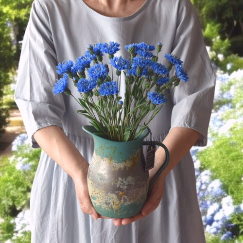 ◇粘土のお花◇ ヤグルマギク（矢車菊）T1221 アートフラワー Old