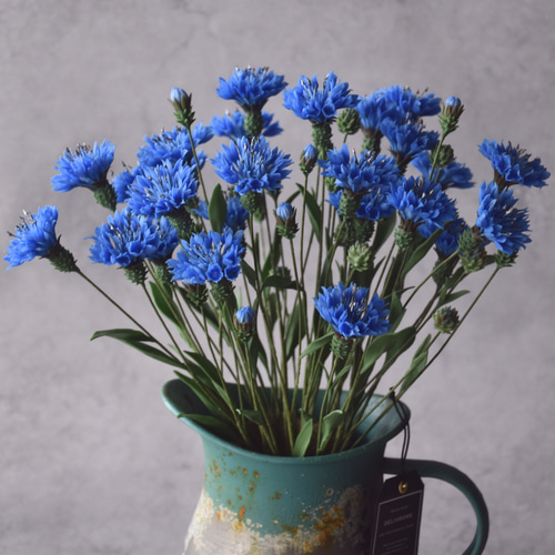 ◇粘土のお花◇ ヤグルマギク（矢車菊）T1221 アートフラワー Old