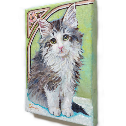 一点物】『 優美な猫 ( ノルウェージャンフォレストキャット ) 』SM