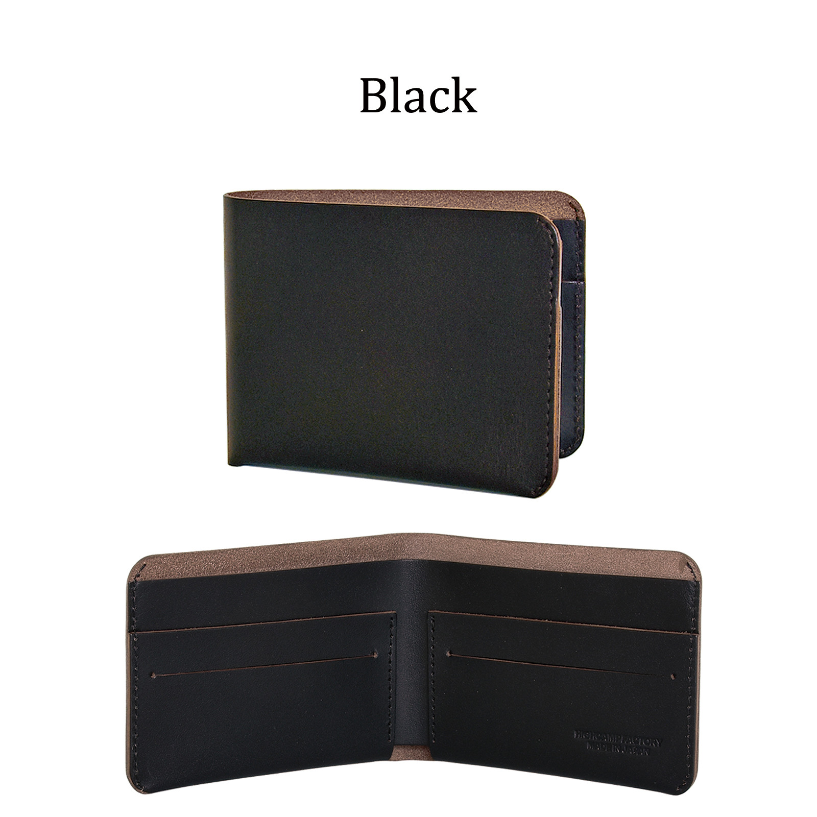 茶芯レザー 薄型ウォレット 財布 コンパクトウォレット 本革