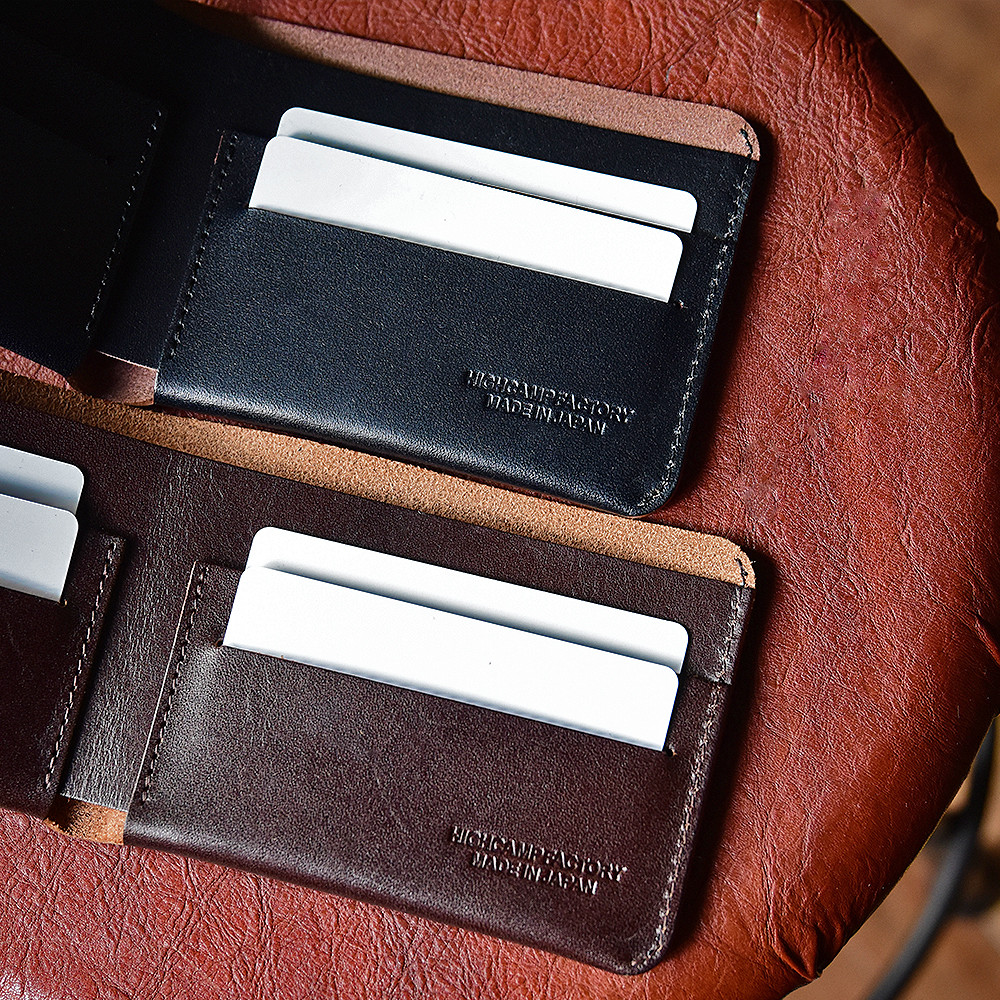 茶芯レザー 薄型ウォレット 財布 コンパクトウォレット 本革