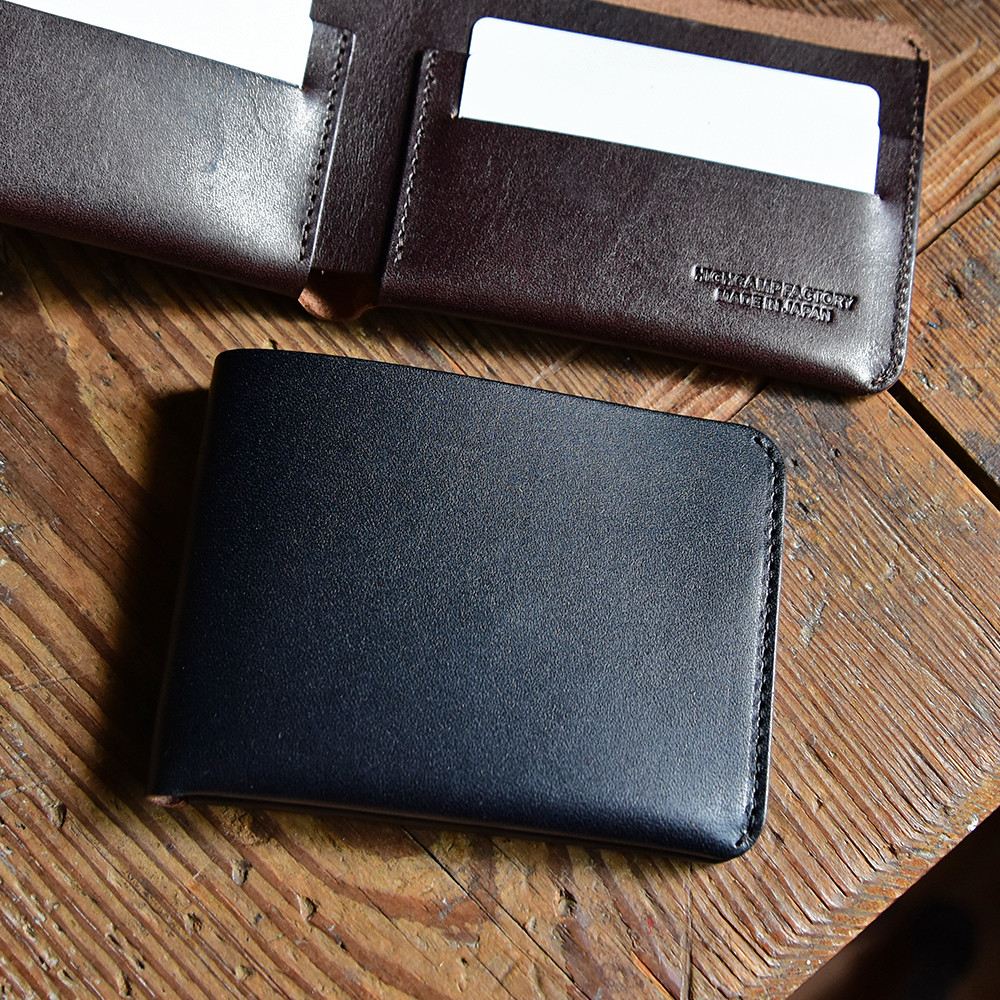 茶芯レザー 薄型ウォレット 財布 コンパクトウォレット 本革
