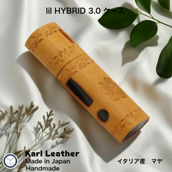 リルハイブリッド3.0 本革製ケース 3個&ステックケース1個セット 髑髏