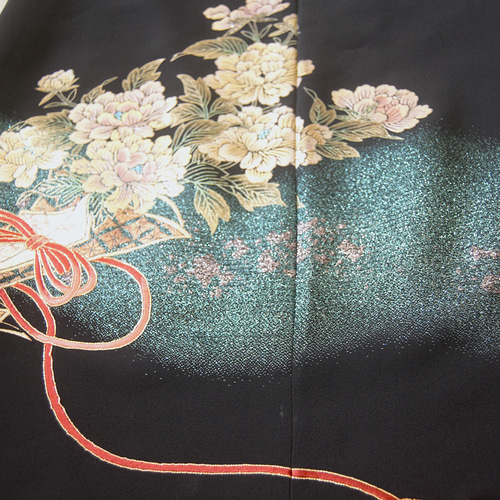 牡丹の花束 留袖ドレス＊ロングペチコート付き 着物リメイク