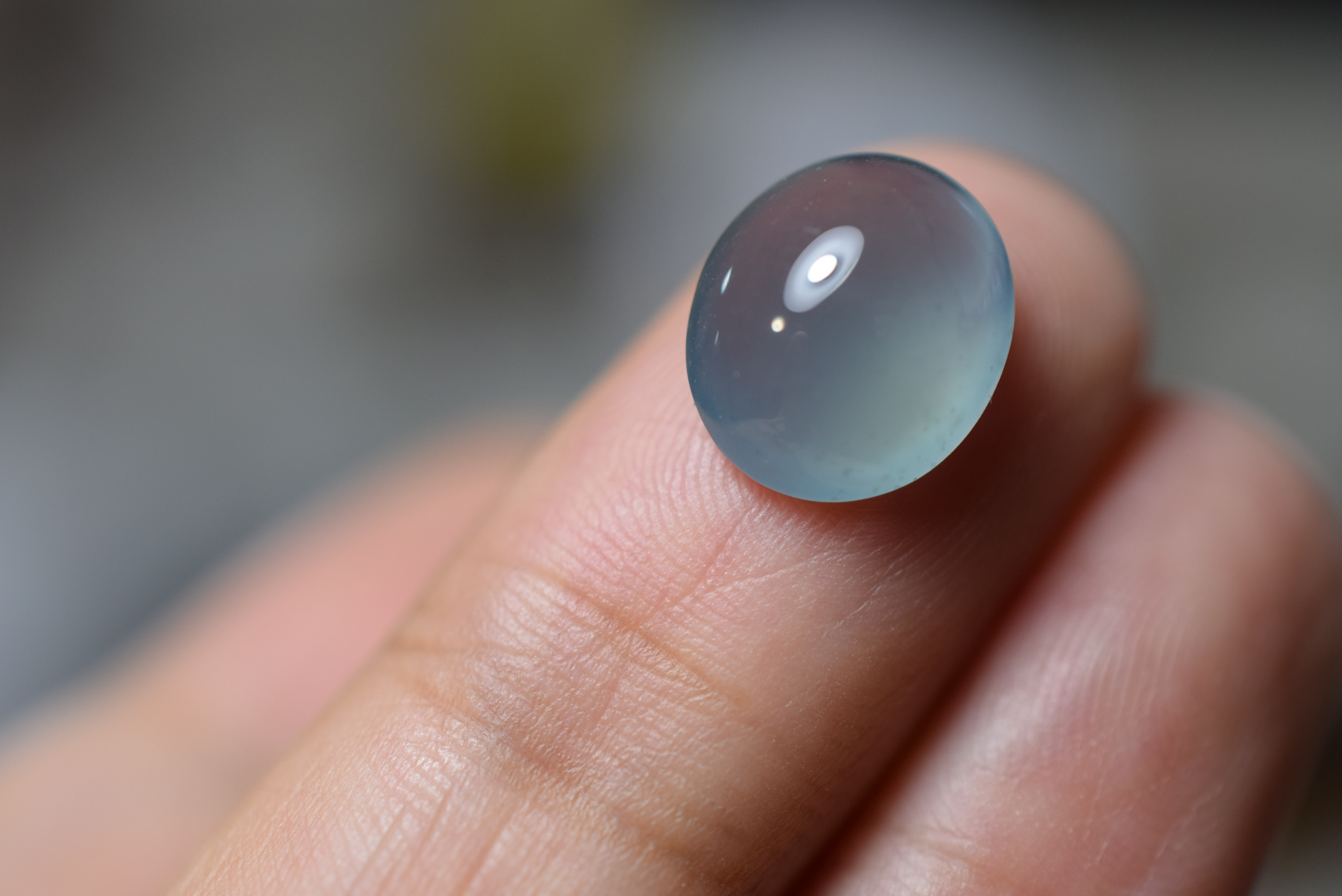 RS10-159 上品 宝石質 氷種 氷青灰色 天然グアテマラ産 A貨 本翡翠 ルース 裸石 硬玉 ジェダイト