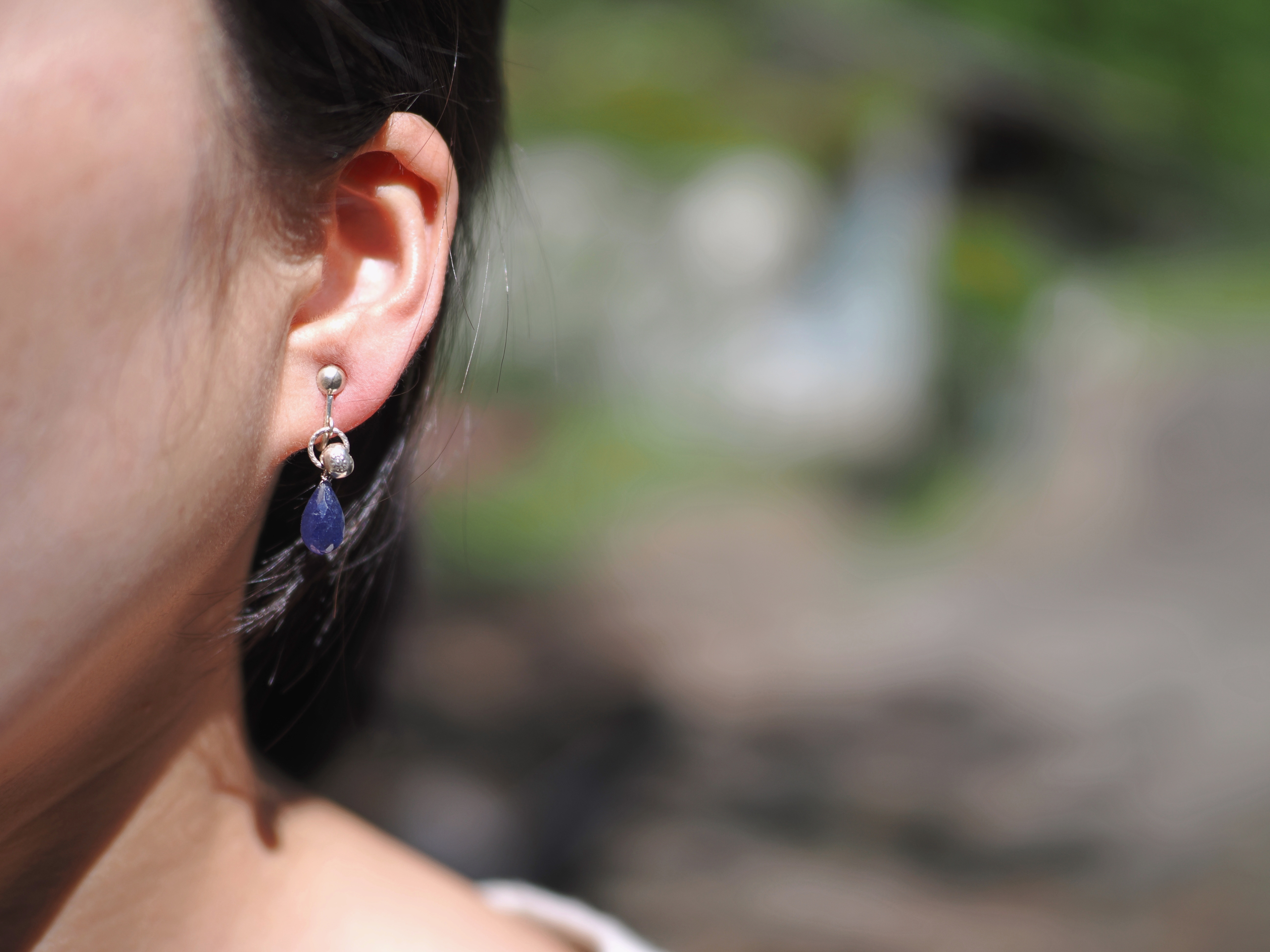 Tanzanite drop earrings