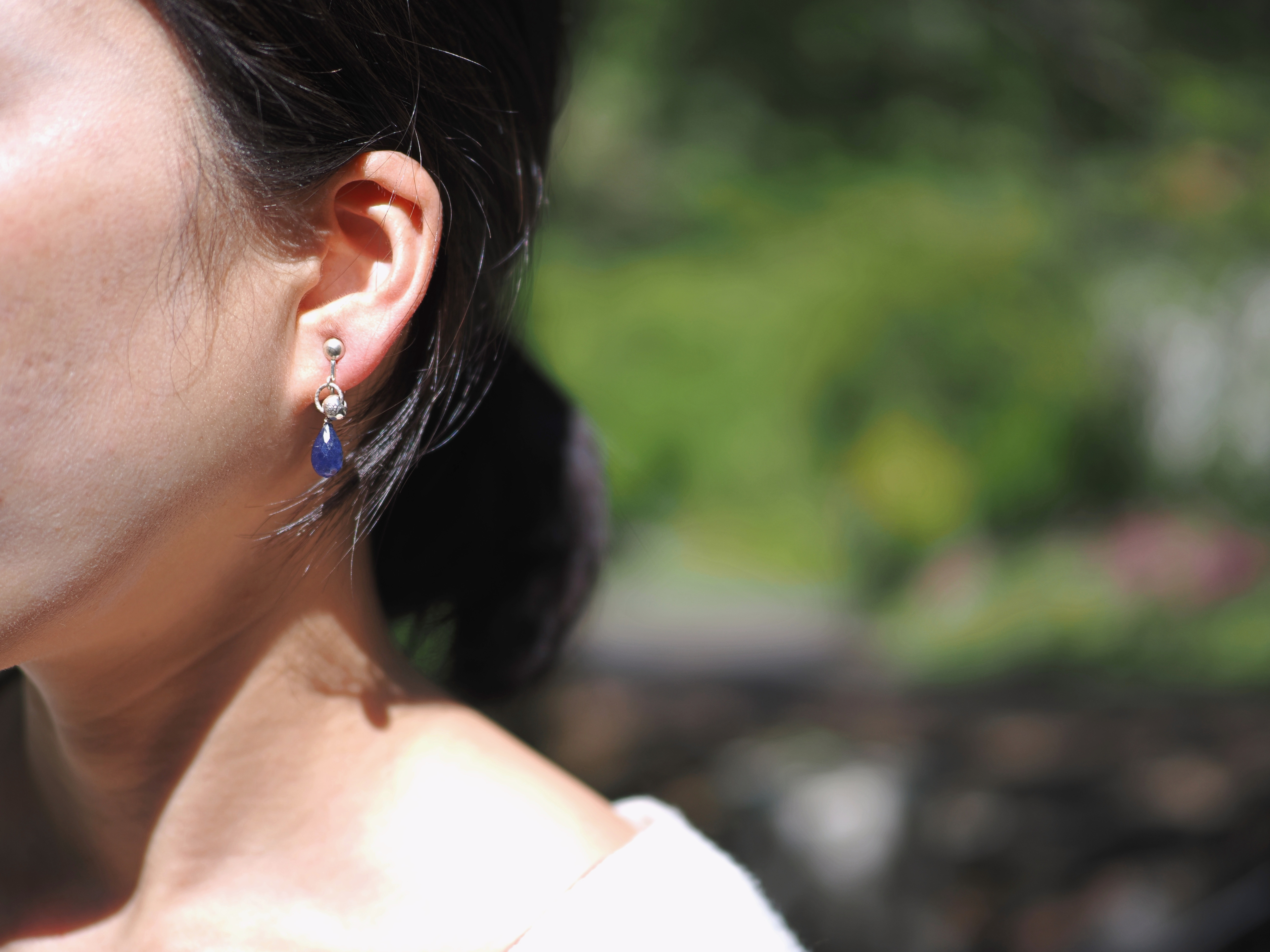 Tanzanite drop earrings