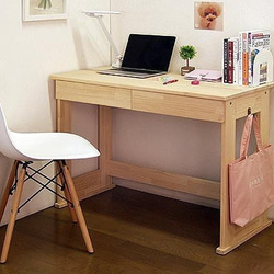 パイン材のワークデスク【ハンドメイド家具】 3. 「【やさしい質感】パイン材 ワークデスク/テーブル 80×40cm