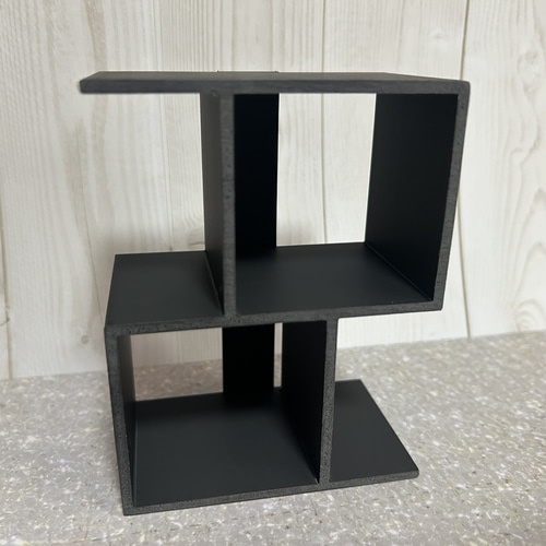 一点物 豆本 コレクション 本棚付き 1点のみ【豆ガシャ本】ミニチュア本棚（柱付きステップタイプ