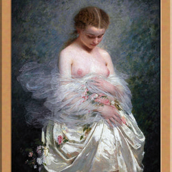 フランスアンティーク　肖像写真　女の子　アルビューメンプリント（鶏卵紙）マット付 女の子の肖像画 A4 フランスのアート 絵画 ARTE 通販 19315951