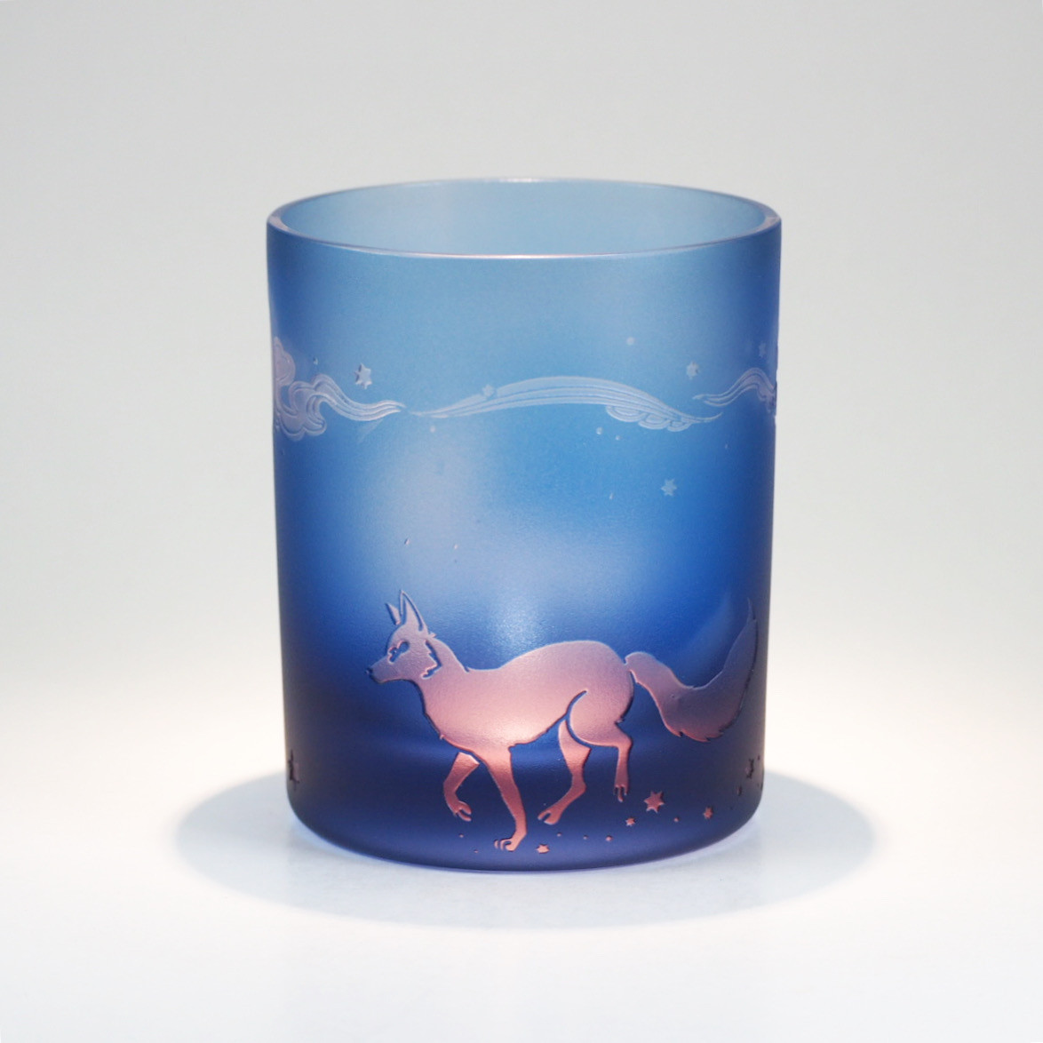 夜を翔ける/狐グラス（納期30日）