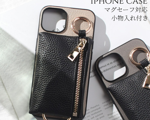 iphoneケース レザー 小銭入れ マグセーフ 本革 財布 マグセーフ マグセーフ 小銭入れ iphone ケース iphone16 iphone15 iphone14