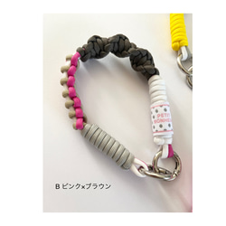 パラコードgenkistrap4 2WAY/スマホストラップ/スマホショルダー/ハンディファン/送料無料受注生産 6枚目の画像