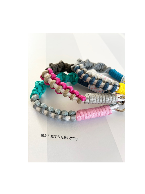 パラコードgenkistrap4 2WAY/スマホストラップ/スマホショルダー/ハンディファン/送料無料受注生産 3枚目の画像