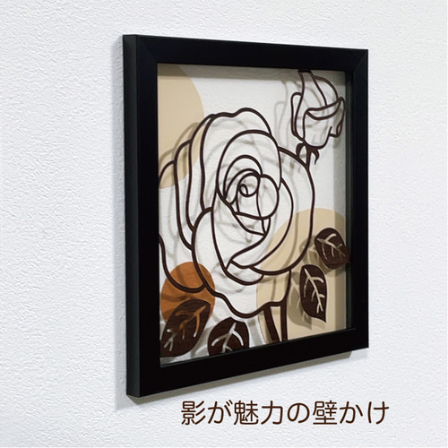 薔薇の壁掛けアート　A71 薔薇の壁掛けアートA71