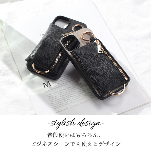 レザーウォレットケース 女性用 iPhone14ProMAX Lace Ladies（レースレディース） カードポケット付き2WAYレザー調