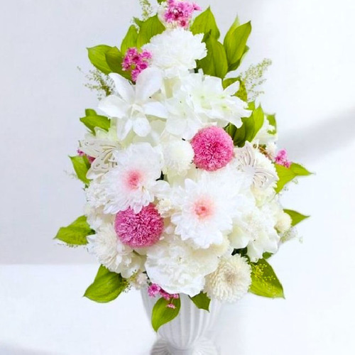 ピンク仏花 プリザーブドフラワー お供え お悔やみ 前机 枯れない