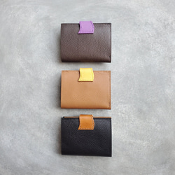 ◆個性派ベルトで差をつけるお札が折れない薄型ウォレット◆　レディース　コンパクト財布　ミニ財布　ミニウォレット　薄型財布 3枚目の画像