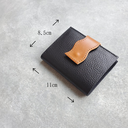 ◆個性派ベルトで差をつけるお札が折れない薄型ウォレット◆　レディース　コンパクト財布　ミニ財布　ミニウォレット　薄型財布 10枚目の画像