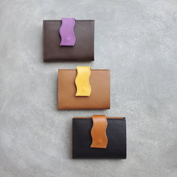 ◆個性派ベルトで差をつけるお札が折れない薄型ウォレット◆　レディース　コンパクト財布　ミニ財布　ミニウォレット　薄型財布 17枚目の画像