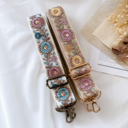 クォーツ　no.384 no.383 牛革ペンケース　インド刺繍リボン インド刺繍リボンのポーチNo.286