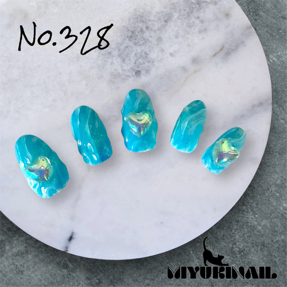 透明感と濁りニュアンスネイルの作り方 サイズオーダーネイルチップ