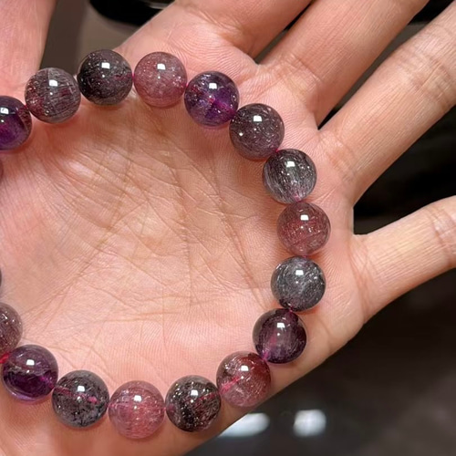 天然無処理 スーパーセブン ブレスレット 10mm ブレスレット 天然石屋