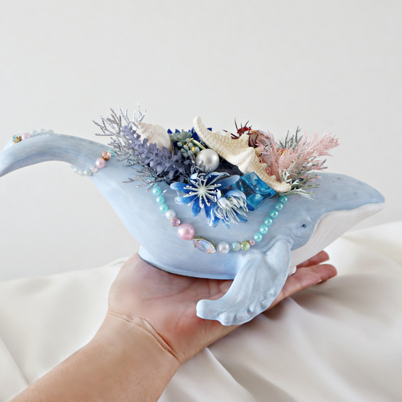 受注 Dreaming Whale ★ blue  クマノミのお家 anemonefish's home 3枚目の画像