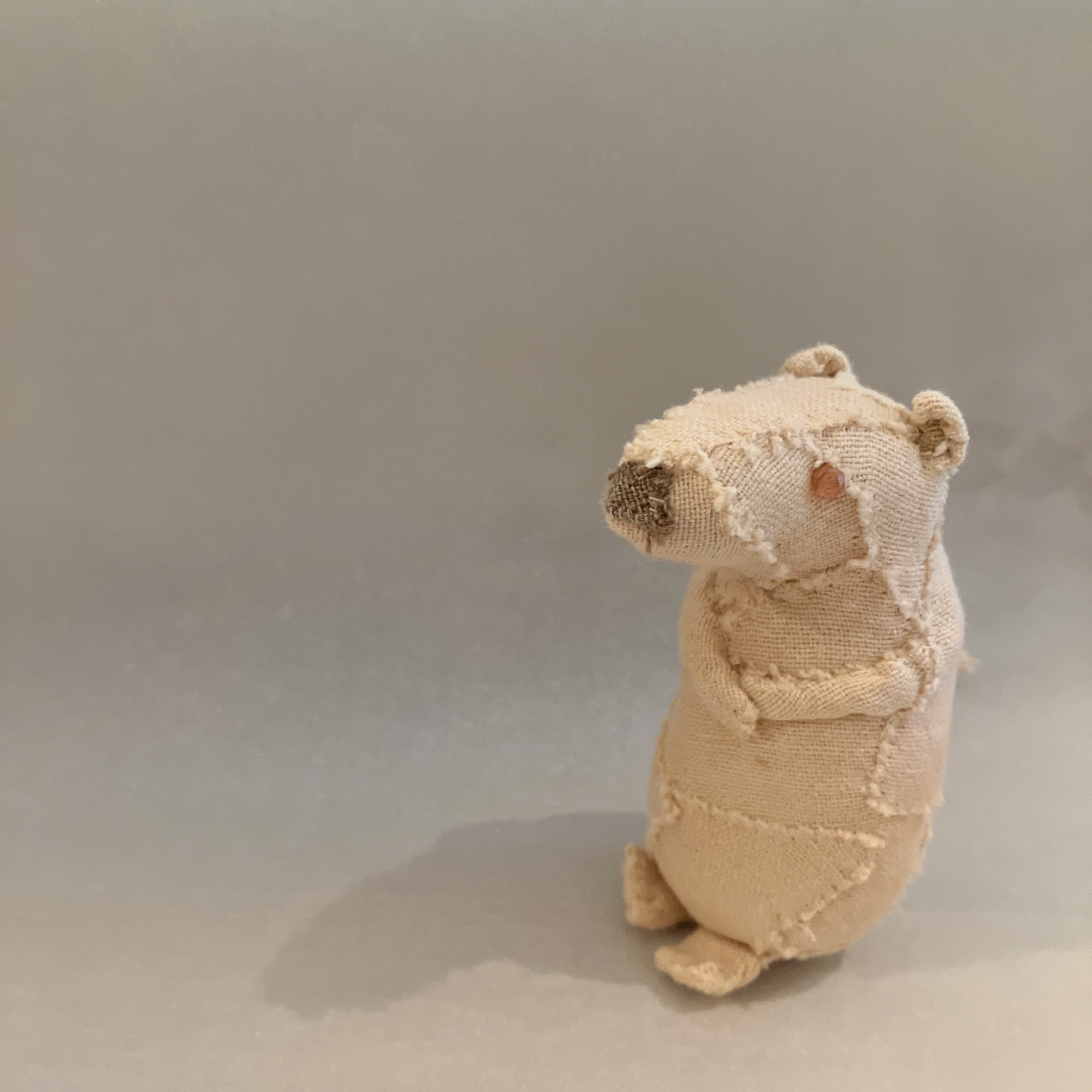 動物置物布人形 『小鼠』