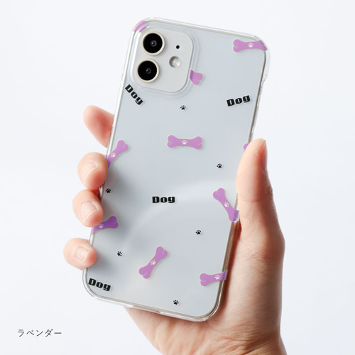 クリアケース 犬 ドッグ パステルカラー ほぼ全機種対応 iPhoneケース