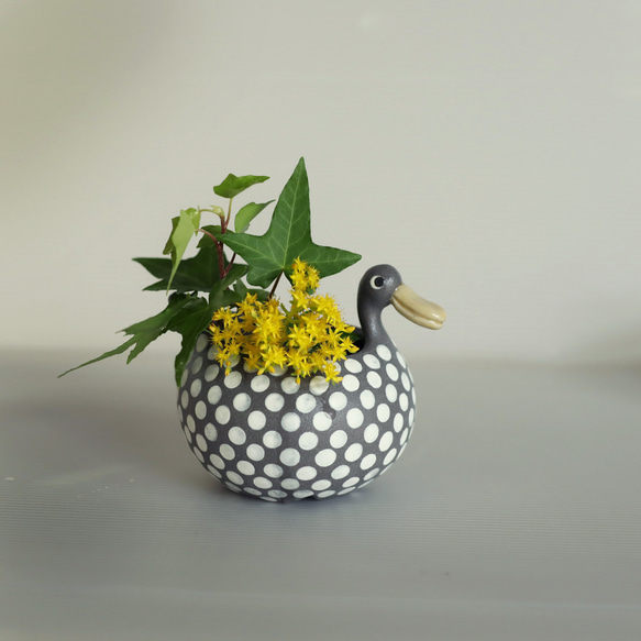 渡り鳥　/ ドット（小）植木鉢 3枚目の画像