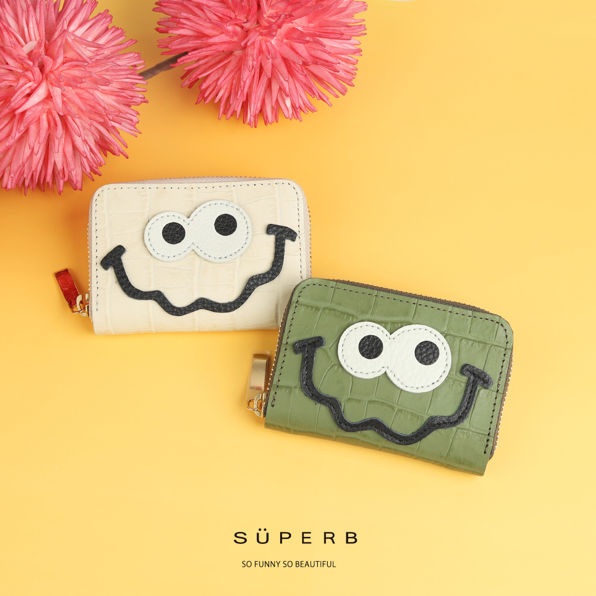 【クロコ型キョロメマルチ/全14色】思わず誰かに見せたくなるモンスターマルチケース/ミニ財布【キョロメver.】