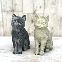 木彫りのサバトラ猫 香箱座り その他置物 村山木彫工房 通販 12950032
