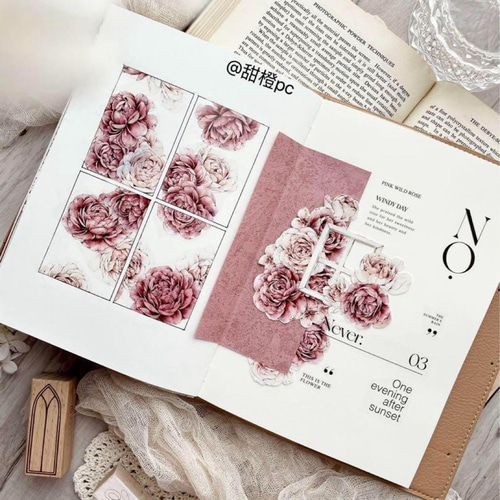 海外作家 PET 6m 胭脂窗 壹洱原创 装飾マステ マスキングテープ 海外