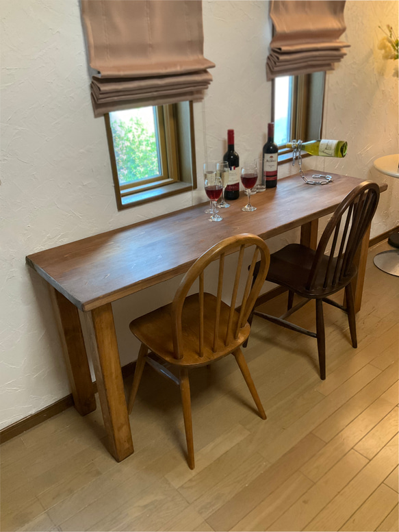 机 テーブル カウンター 幅160cm ヒノキの集成材 【公式通販】