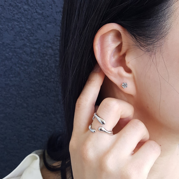 [1pcs] オール ステンレス メルトフォームリング サージカルステンレス 金属アレルギー対応 4枚目の画像