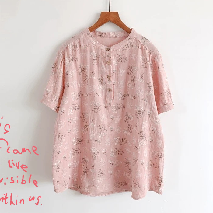 ふわっとダブルガーゼのブラウス