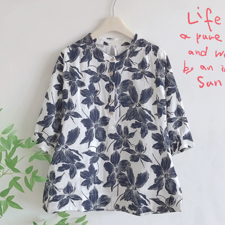 ふわっとダブルガーゼのブラウス  レディース 4,963円